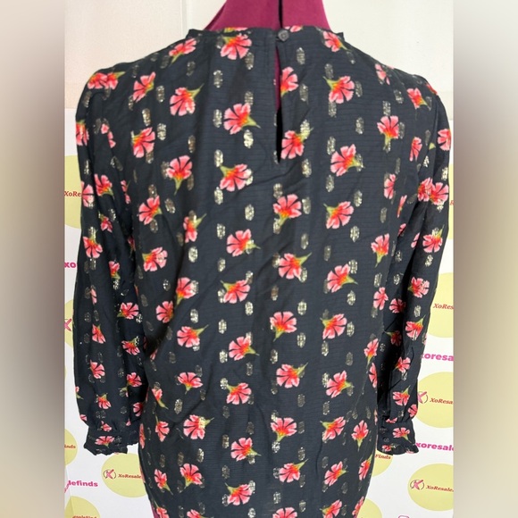 Loft Floral Long Sleeve Blouse - Picture 4 of 8